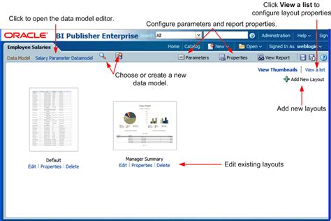 Create and edit reports .
